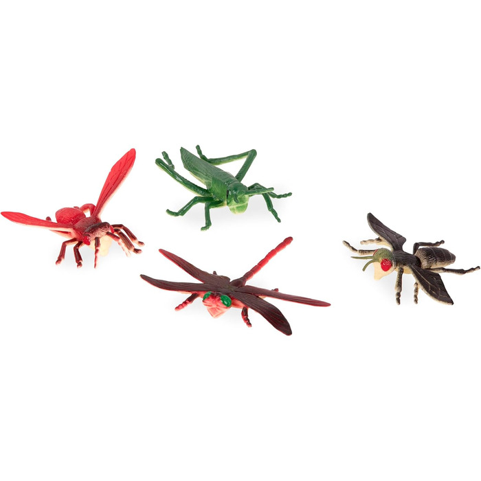 Набір іграшок Terra з колекції фігурок тварин, комах і павуків, 60 предметів - тарантул, коник, скорпіон, бабка та багато іншого -