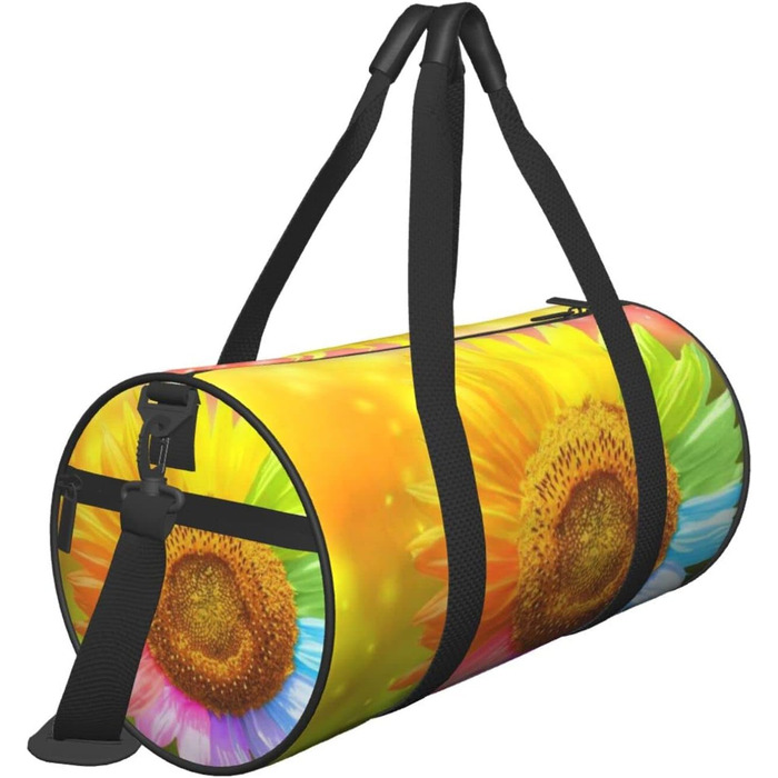 Дорожня сумка-циліндр з квітковим візерунком, спортивна сумка для чоловіків та жінок, сумка-мішок, спортивна сумка