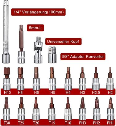 Динамометричний ключ FOURROBBER 1/4&39 для велосипедів і мотоциклів, набір 5-30NM, динамометричний ключ на 90 зубів з адаптером 3/8&39 і подовжувачем, похибка 3