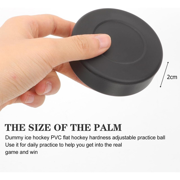 Хокейні шайби VANZACK, роликові хокейні шайби, вуличні хокейні шайби, тренувальні шайби для гри, гумові тренувальні шайби для дітей та дорослих, 4 шт. и, 7x7 см, чорні