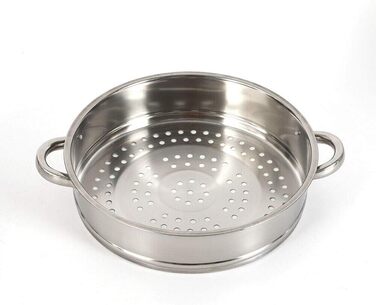 Пароварка з нержавіючої сталі, 5-шарова каструля зі скляною кришкою - ідеально підходить для здорового приготування овочів і карто