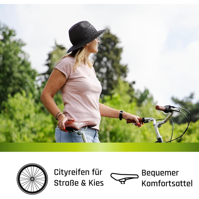 Жіночий велосипед Galano Arizona, 28 дюймів, міський велосипед, 7 передач, голландський велосипед, ретро V-Brakes