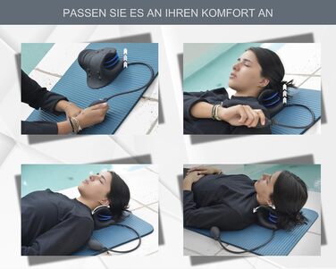 Подушка для лікування шийного відділу хребта Для полегшення болю в шиї та плечах Розслаблюючий пристрій Розтяжка для зменшення напруги Подушка з регульованою висотою Регульована висота подушки для шиї