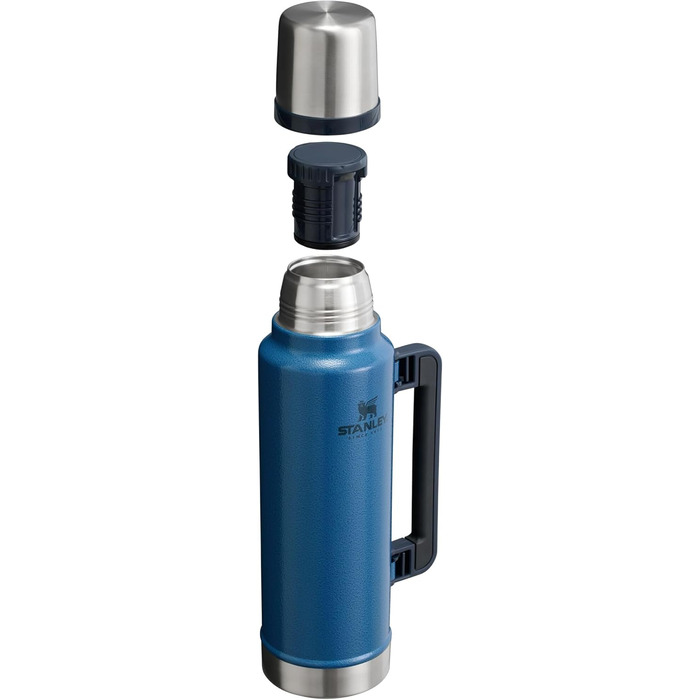 Термос Stanley Classic Legendary 1.4 л - Зберігає напої гарячими або холодними протягом 40 годин - Термос з нержавіючої сталі - Без BPA - Можна мити в посудомийній машині - Hammertone Lake 1420 мл Hammertone Lake