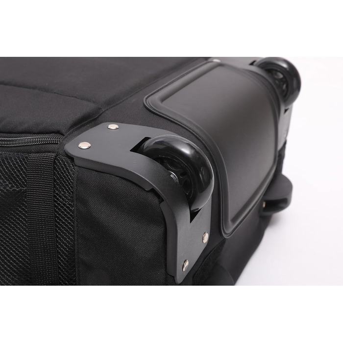 Рюкзак 5 Cities 55 см, сумка на візках, ручна поклажа, легкий, схвалений для використання в кабіні літака, з плечовими ременями, на колесах, валіза, ручна поклажа, чорний колір V2