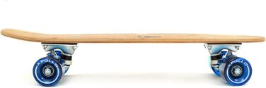 Міні-скейтборд Apollo Fancy, вінтажний круїзер Комплект, 22,5 дюйма Дошка з дерев&39яною декою Зі світлодіодними колесами та без них Для дітей віком від 8 років, класичний синій (дерев&39яна дека)