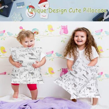 Подушка для немовлят Aisawate з наволочкою - 33x45 см М'яка дитяча подушка з органічної бавовни для сну - Дитяча подушка для немов