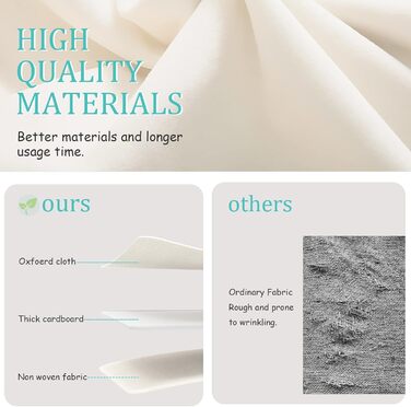 Елементний органайзер для взуття для шафи, великий простір для зберігання взуття, вміщує 12-24 пари, складна тканинна коробка для взуття з 3 ручками, 42 x 32 x 26 см, бежевий, XSNX02BE-2 2 комплекти (42 x 32 x 26 см) бежевий, 2-