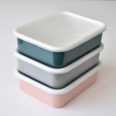 Емальована контейнер-банка HoneyWare Color Line Рожева L 1,35 л термостійка до 400C Контейнер для приготування їжі та зберігання, підходить для всіх типів плит, духовки та гриля Банка для зберігання з кришкою 1,35 л Рожева