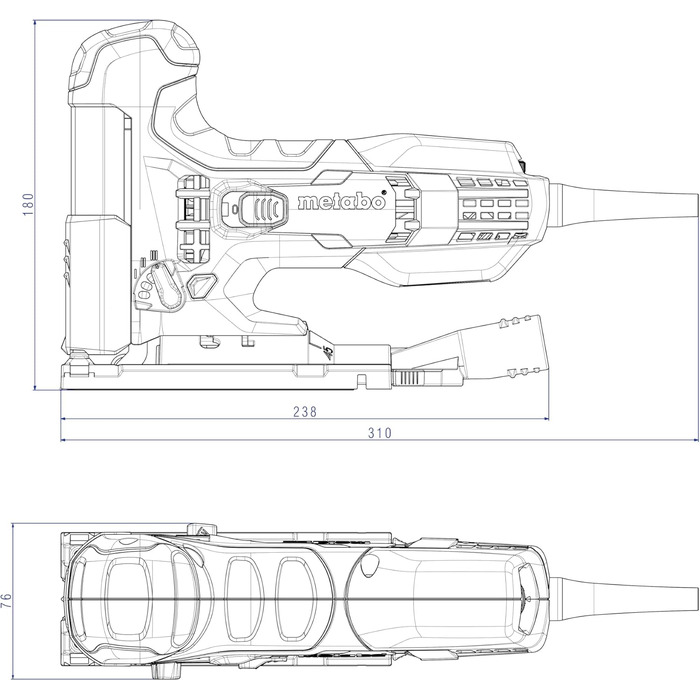 Лобзик Metabo STE 100 Quick - 601100500 - Точне, сумісне з матеріалом пиляння завдяки регульованій швидкості ходу, маятниковому хо