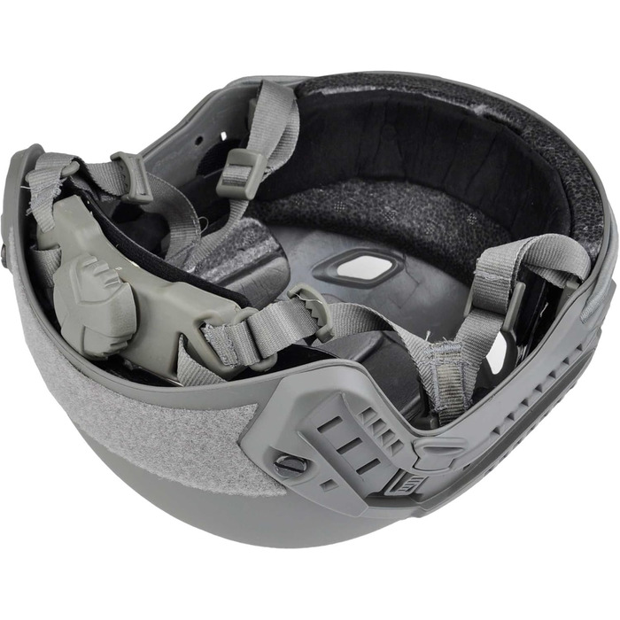 Страйкбольний шолом Fast BJ Куленепробивний шолом з хусткою для SWAT Військовий Тактичний захисний шолом для стрільби на свіжому повітрі Пейнтбол Полювання Сірий