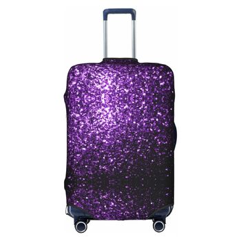 Чохол для валізи BREAUX Ліловий блиск, двосторонній дизайн, білий, маленький