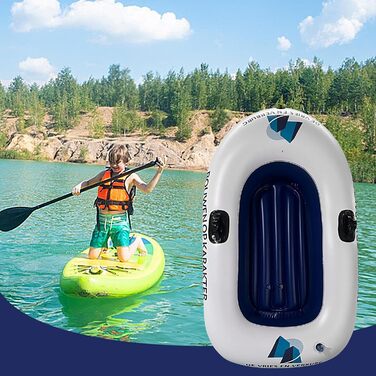 Надувний човен 145x91 см Надувні човни 700 ПВХ Надувні каяки Надувні човни-каяки для басейну, подорожей, річки та пригод на природі
