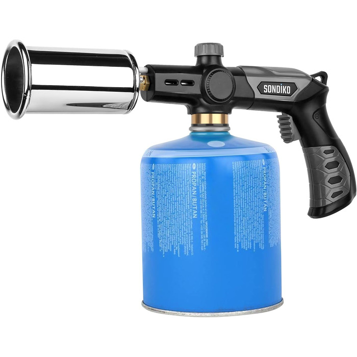 Потужний пальник для гриля та приготування їжі Sondiko L8010, Sous Vide, кухонний факел з пропаном, стартер для багаття, регульова