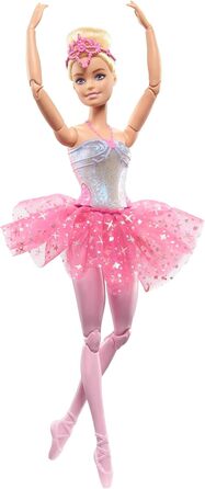 Лялька-балерина Barbie Dreamtopia Magic Light, з рожевою пачкою і світлим волоссям, 5 світлових і звукових ефектів, рухома Barbie,