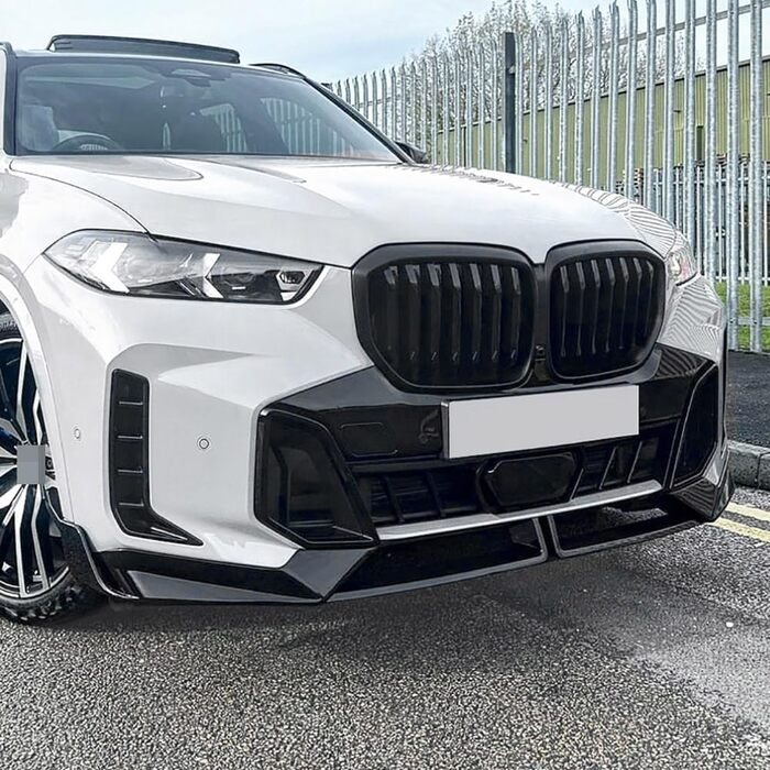 Автомобільний передній спойлер для BMW X5 G05 LCI M Sport 2023 2024, передній бампер Lip Sport Performance Lips Wing Зовнішні аксесуари, A/Gloss Black звичайний A/Gloss Black