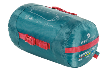 Спальний мішок Ferrino Lightec 550/+20°C Green Left (86153NVV)