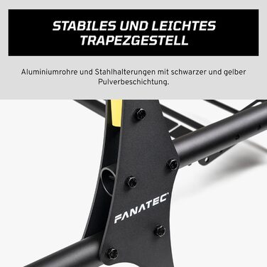 Кокпіт FANATEC Sim Racing CSL V1.5 стабільний, легкий, зі сталевою алюмінієвою рамою, універсальне кріплення на колісну базу, положення водія GT, легке складання чорний