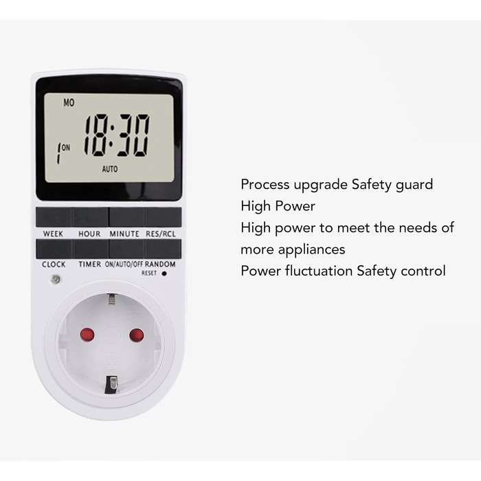 Інтелектуальна розетка електронного таймера, енергозберігаюча конструкція, розетка синхронізації живлення, вогнестійкість, режими зворотного відліку та вимкнення з інтелектуальною розеткою для