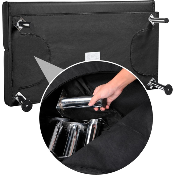 Розкладний диван-ліжко Yaheetech, диван з функцією сну, диван-ліжко з великою спальною зоною 167 см Д 94 см Ш для вітальні/спальні/домашнього кінотеатру/гостьової кімнати, чорний