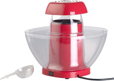 Машина для приготування попкорну з гарячим повітрям з піддоном для крапель, для 80 г кукурудзи, 1,200 Вт (ретро-машини для приготування попкорну, торговий автомат для попкорну, сковорідки)