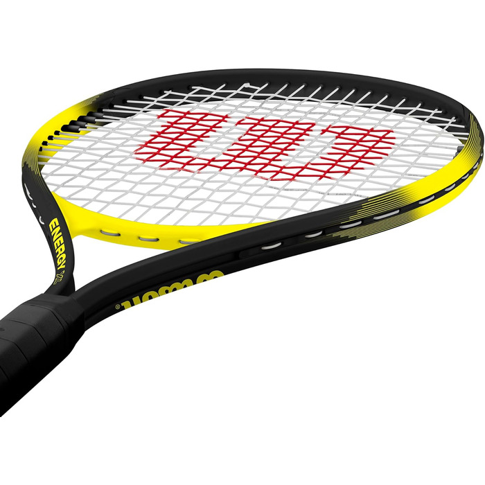 Тенісна ракетка Wilson Energy XL 27.5" 2025 чорно-жовта 290 г 112" V-Matrix + Stop Shock найпотужніша для початківців AirLite алюміній XL sweet spot офіційний Wilson USA оригінал