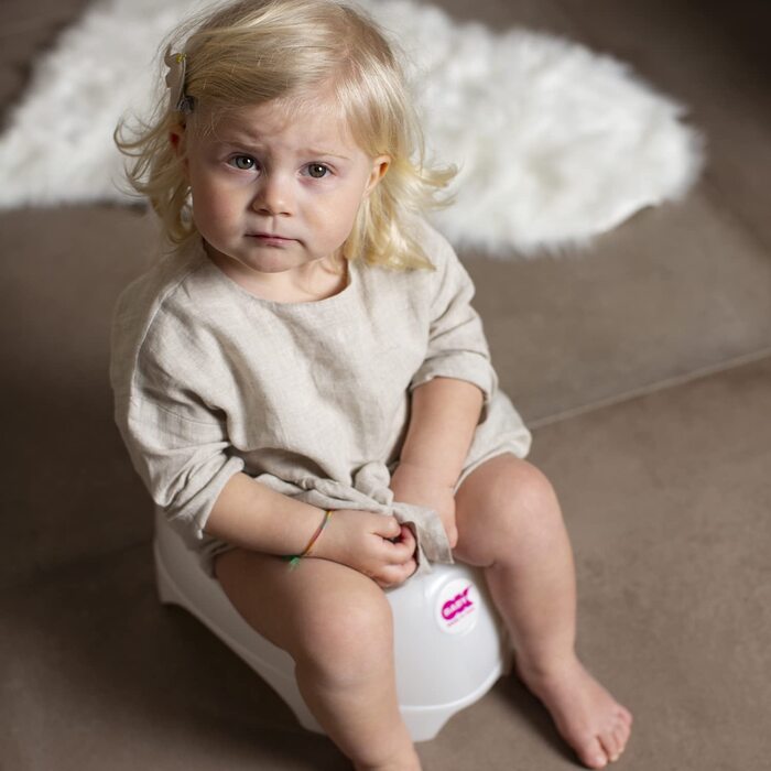 Дитячий горщик з ергономічним сидінням і високою спинкою - Рожевий 80800940