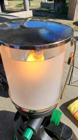 Газова лампа Nola з газовим балончиком 190 г та 3 чохлами - Газовий картриджний ліхтар для кемпінгу, газовий балончик з бутаном, газовий ліхтар для вулиці, газовий ліхтар для кемпінгу, паливний ліхтар, арт. 930