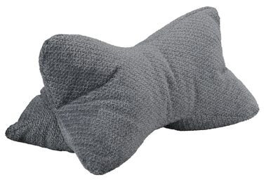 Подушка для шиї CozyKing Vinci сірого кольору з кістки для читання, подушка з кістки, валик для шиї, подушка для читання, сертифікована ko-Tex 100 та придатна для прання при 40C - подушка для шиї, колін або живота для читання або відпочинку - 38x19x19 см