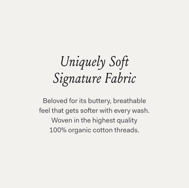 Комплект постільної білизни з вишивкою BOLL & BRANCH Signature - ліжко розміру King/Cal King, білий/кам'яний сірий, 100 органічна