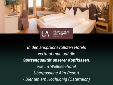 Антиалергенна подушка ZOLLNER із зигзагоподібним стеганням, 60x80 см - наповнювач з поліестеру - дихаючий чохол зі змішаної тканини - можна прати при температурі до 95C - готельна якість, біла, 60 x 80 см