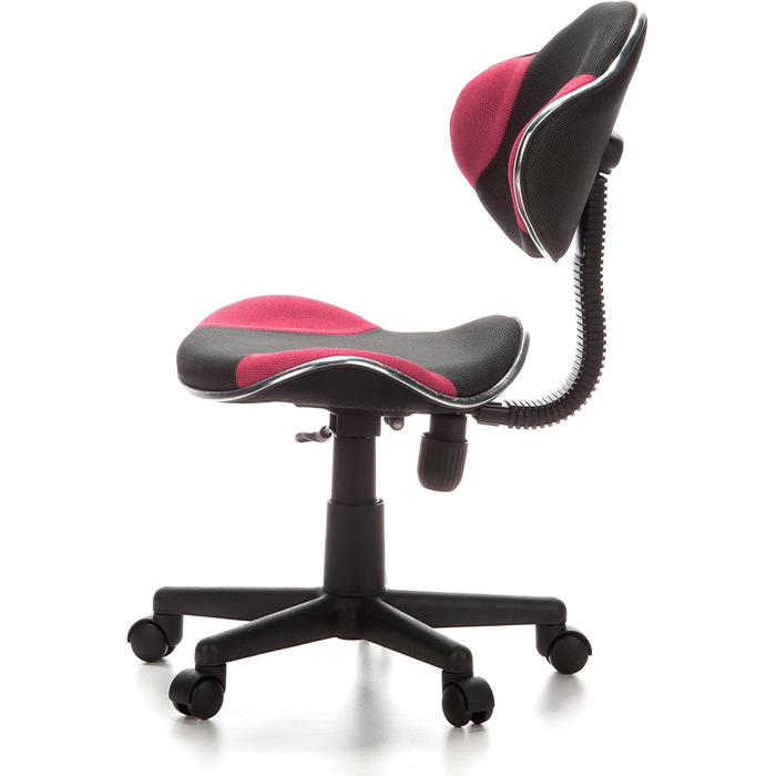 Дитячий обертовий стілець KIDDY GTI-2 сірий/рожевий, ергономічний дитячий офісний стілець, регульований по висоті дитячий офісний стілець, дитячий стілець, 670900