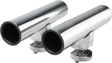 Тримачі для вудок FreeTec 2 з нержавіючої сталі, що обертаються, для рейок від 25 мм до 32 мм