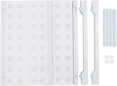 Органайзер для гардеробу, полиця для шафи, розширюване місце для зберігання зі сталевим каркасом, регульована полиця для кухонної шафи для дому, спальні, ванної кімнати (довжина 2738 см)