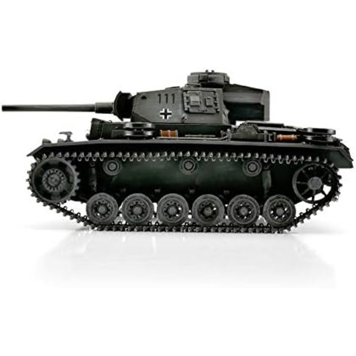 Радіокерований танк Panzer PzKpfw III Ausf. L Металева Pro версія BB, 1/16