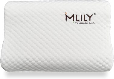 Подвійний комплект подушок K50, в&39язкоеластичні подушки для сну, подушки для шиї з регульованою висотою (50x35x11 см, білий колір, подвійний комплект)