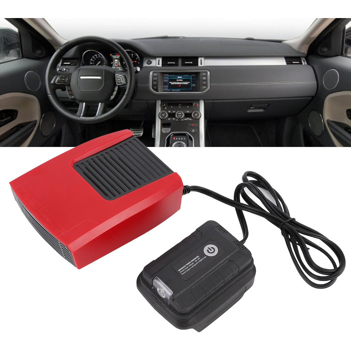 Акумуляторний обігрівач Fockety, портативний, тихий обігрівач для невеликих приміщень зі світлом, USB-портом та термостатом, акумуляторний розморожувач вікон автомобіля для автомобілів, офісу