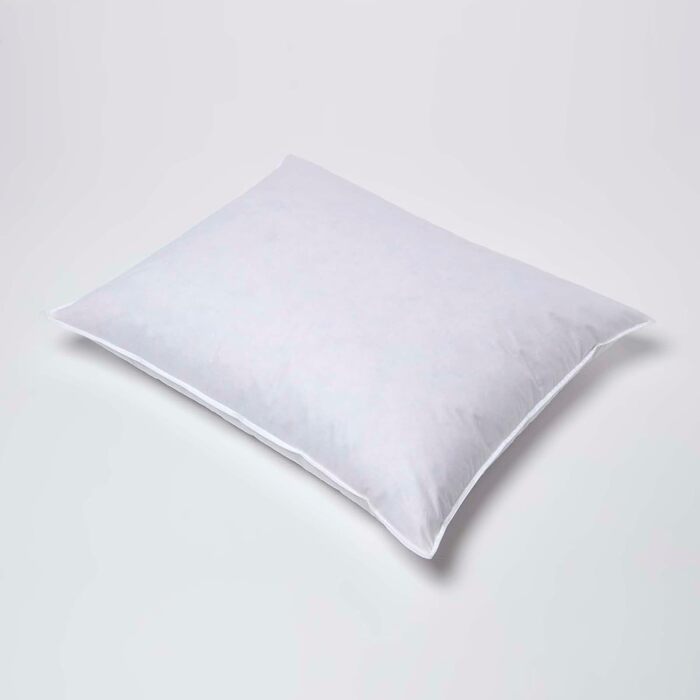 Комплект із 2 пір&39яних подушок Homescapes 60x70 см, подушки з качиного пера, подушки для сну з бавовняним чохлом, м&39які подушки для ліжка, які можна прати