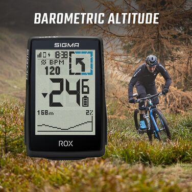 Велокомп'ютер SIGMA ROX 4.0 SE GPS, 2.4 дюйма, IPX7, Пластик/Електроніка, Чорний