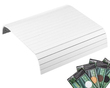 Бамбуковий піднос для дивана для підлокітників - Протиковзкий, гнучкий диванний столик для всіх підлокітників - Міцний журнальний столик з елегантним дизайном, натуральний колір, підходить для будь-якого інтер&39єру (білий)