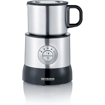 Індукційний спінювач молока SEVERIN, електричний спінювач молока без обпалення, можна мити в посудомийній машині, з матової нержав
