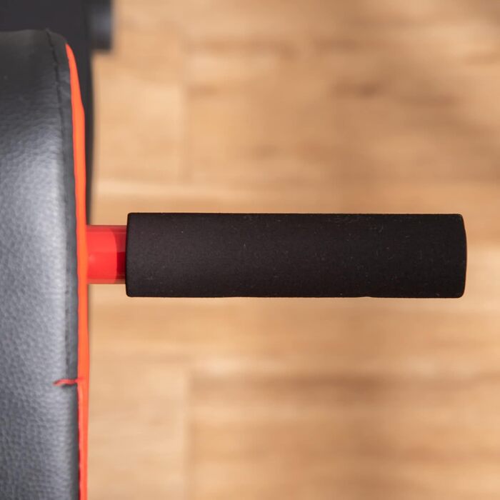 Лава для силових тренувань, похила лава, багатофункціональний тренажер для пресу, регульована сталь, чорний колір, 64 x 146 x 73,5-85 см