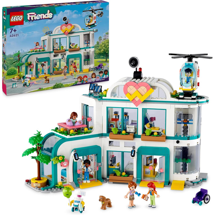 Конструктор LEGO Friends 42621, Лікарня Хартлейк-Сіті, 1045 деталей