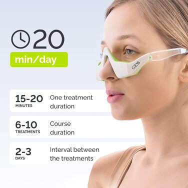 Мікрострумові окуляри GESS Kuper, апарат для підтяжки обличчя 3 режими інтенсивності, перезаряджається, антивіковий апарат, контурна підтяжка шкіри, мікрострумовий ліфтинг обличчя, підтяжка і ліфтинг обличчя, проти зморшок