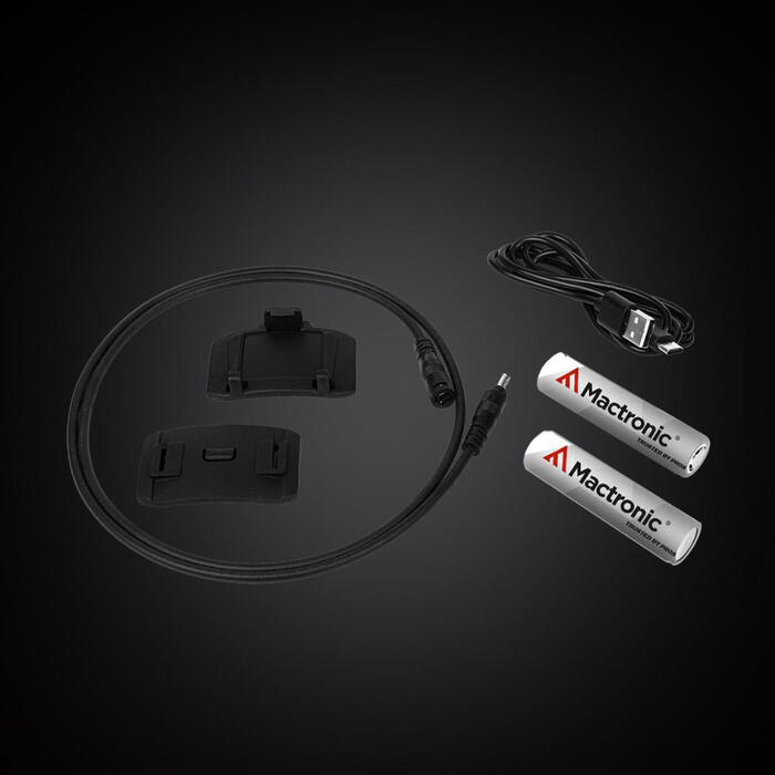 Ліхтар налобний Mactronic Ultimo X1000 (1000 Lm) Cool White/Red Type-C Recharg Helmet Kit (PHL0012)