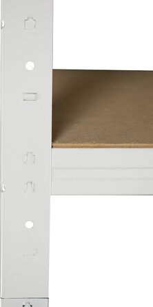 Надміцний стелаж для дому, білий/металевий стелаж з 3 полицями/стелаж для підвалу, стелаж для гаража, стелаж для майстерні або стелаж для зберігання/металевий стелаж без болтів, вантажопідйомність 175 кг, В 90см / Ш 80см / Г 40см, 90x80x40