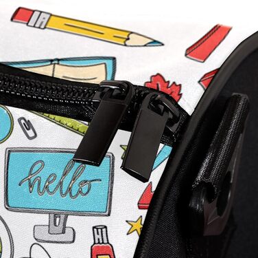 Спортивна сумка, дорожня сумка, сумка для шопінгу для жінок та чоловіків, з дизайном для початку навчального року, сумка-шопер з плечовим ременем