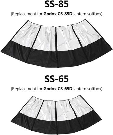 Портативні складені ліхтарі Softbox Rock Cover сумісні з ліхтарем Softbox Godox CS-65D для портретної зйомки, 85 85