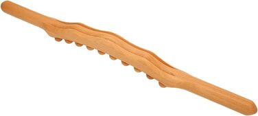 Тіло Gua Sha Stick, дерев'яна паличка Гуаша Stick, міорелаксант 20 бісерин Wood Scratch Масажна планка для спини, живота, плечей