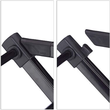 Вішалка для одягу Relaxdays, складна, висувна, 1анг, 6 рівнів, компактна вежа для одягу, метал, чорна